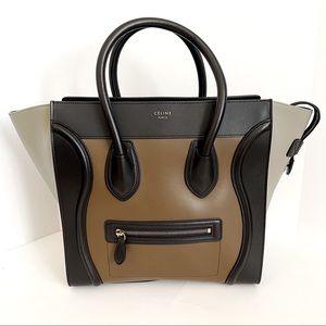 *SOLD* CELINE Tricolor Mini Luggage Tote
